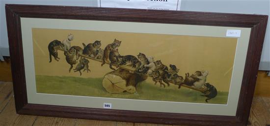 Louis Wain, See Saw print